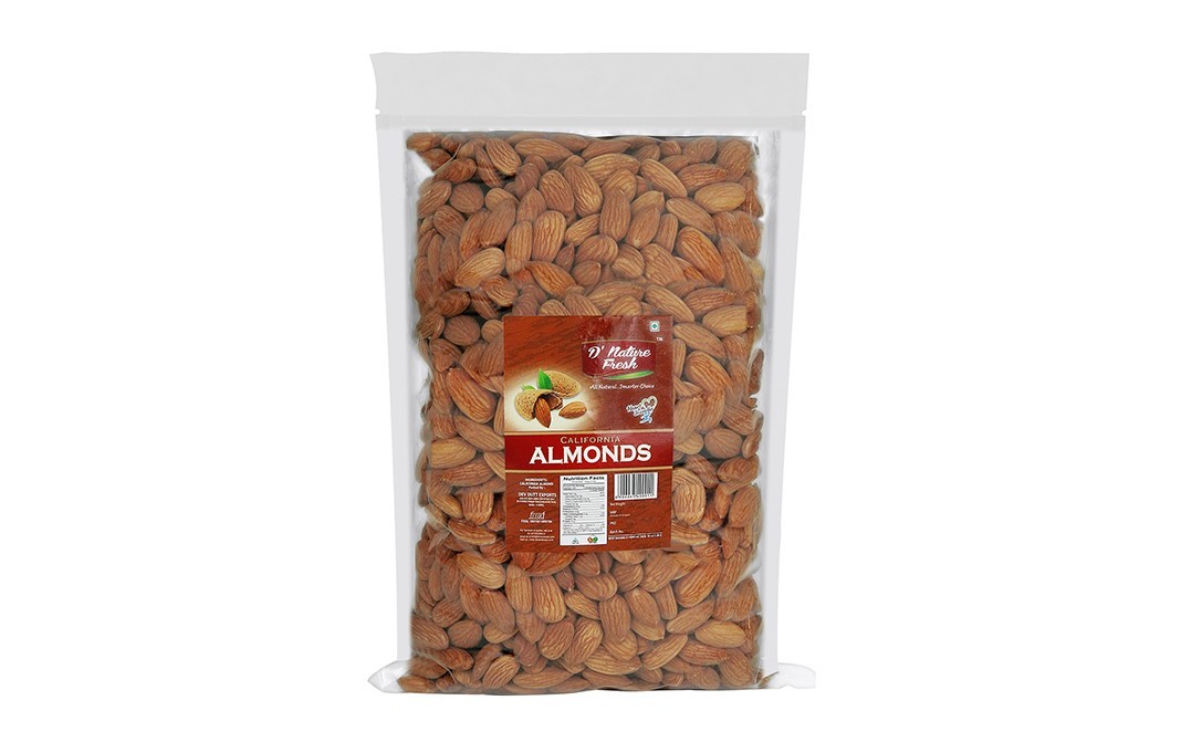 D'nature Fresh California Almonds    Pack  1 kilogram
